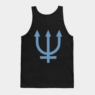 Planet Neptune - Planet Symbol - Neptune's Trident Tank Top